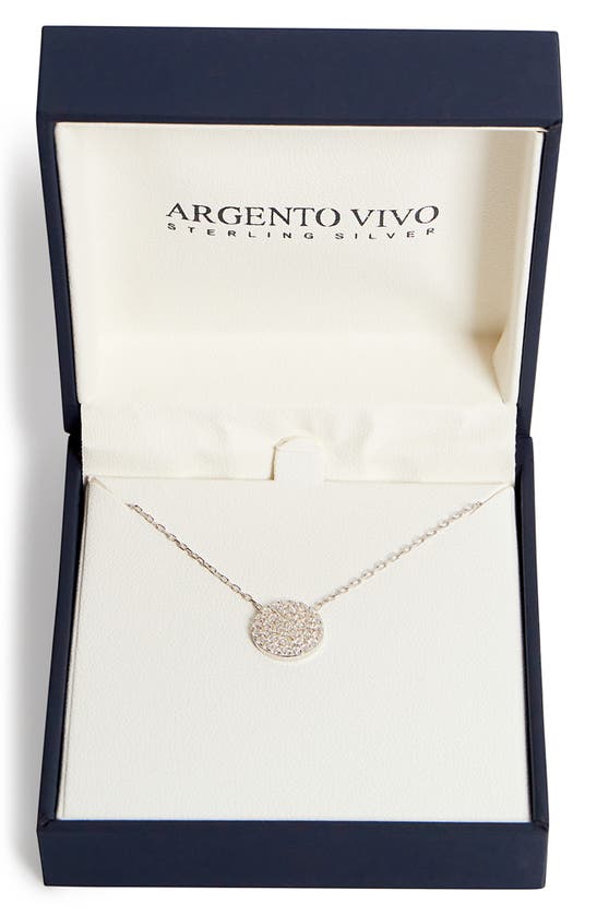 Shop Argento Vivo Sterling Silver Circle Pendant Necklace