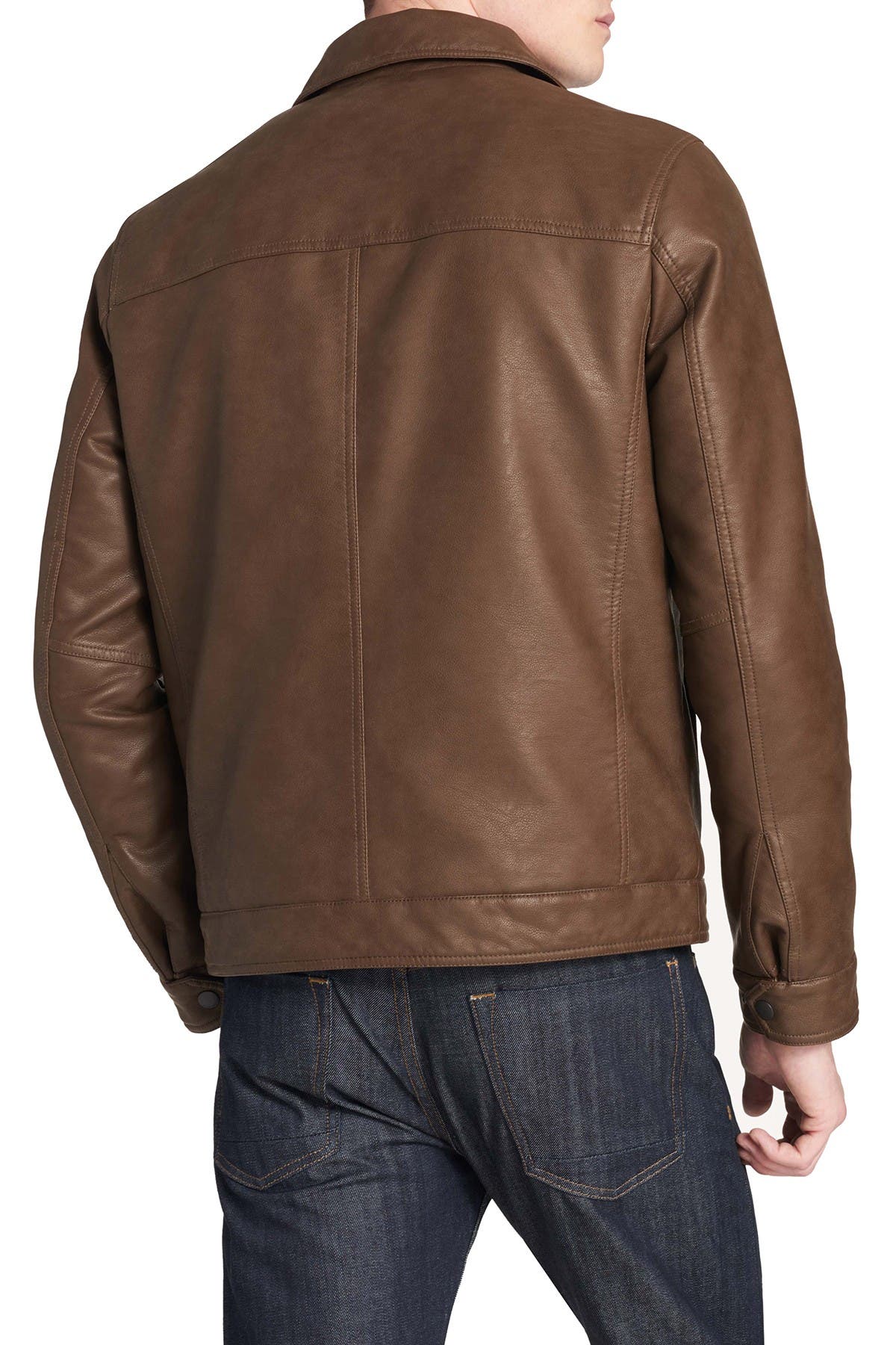 Dockers James Faux Leather OpenBottom Jacket Nordstrom Rack