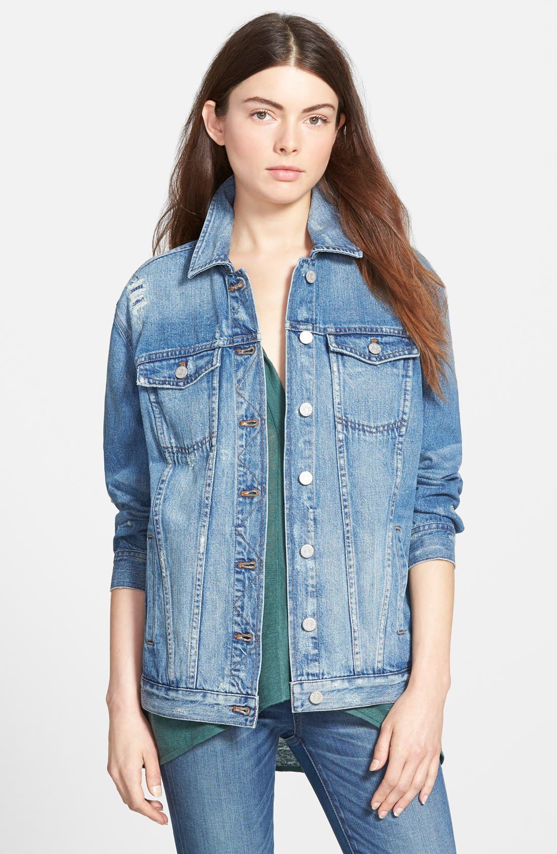 madewell raglan oversized jean jacket