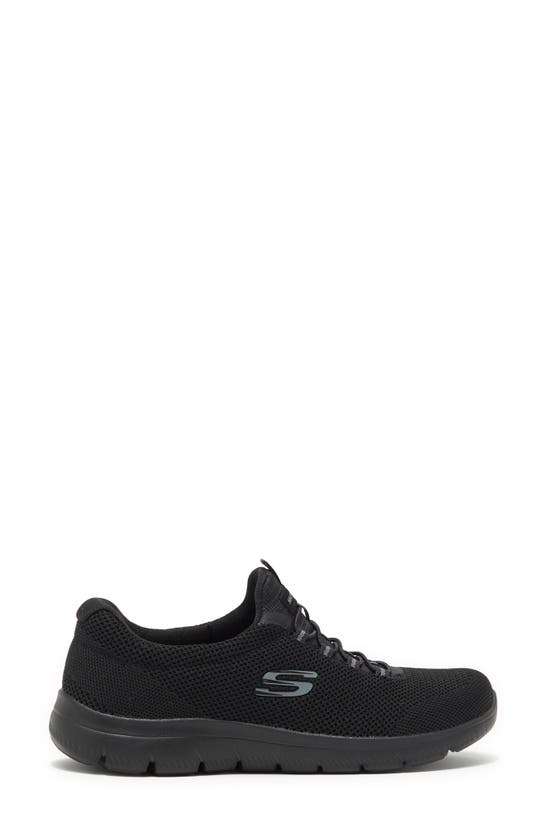 Shop Skechers Summits Slip-on Sneaker In Black