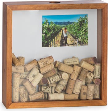 Large wine cork shadow box hotsell