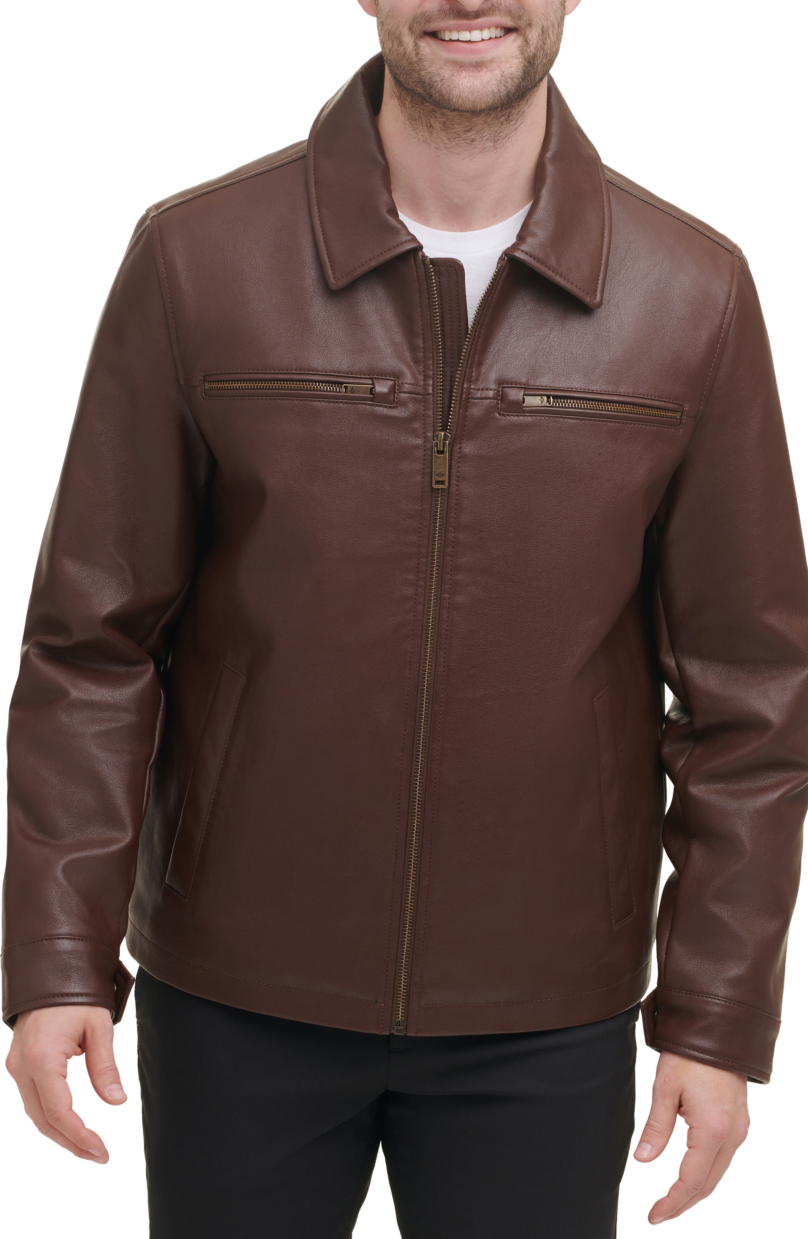 dockers faux leather jacket