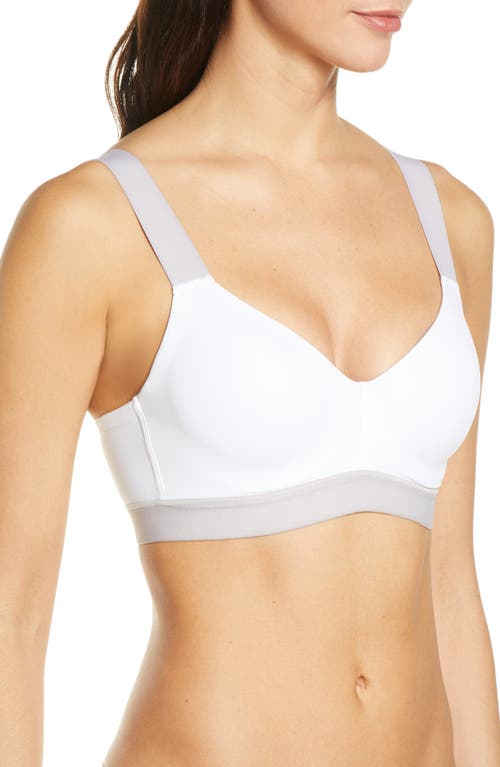 Natori Dynamic Contour Underwire Sports Bra In White/lead