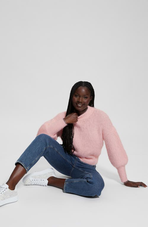 GUESS GUESS KEYLA FUZZY BISHOP SLEEVE SWEATER 