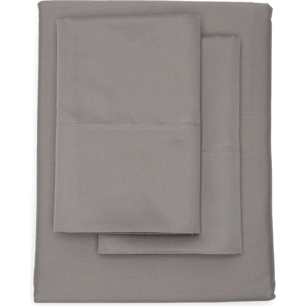 Nordstrom Rack 460 Thread Count Cotton Sateen Queen Sheet Set In Grey Pearl