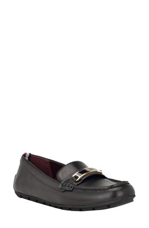 Tommy Hilfiger Kyria Driving Loafer in Black 