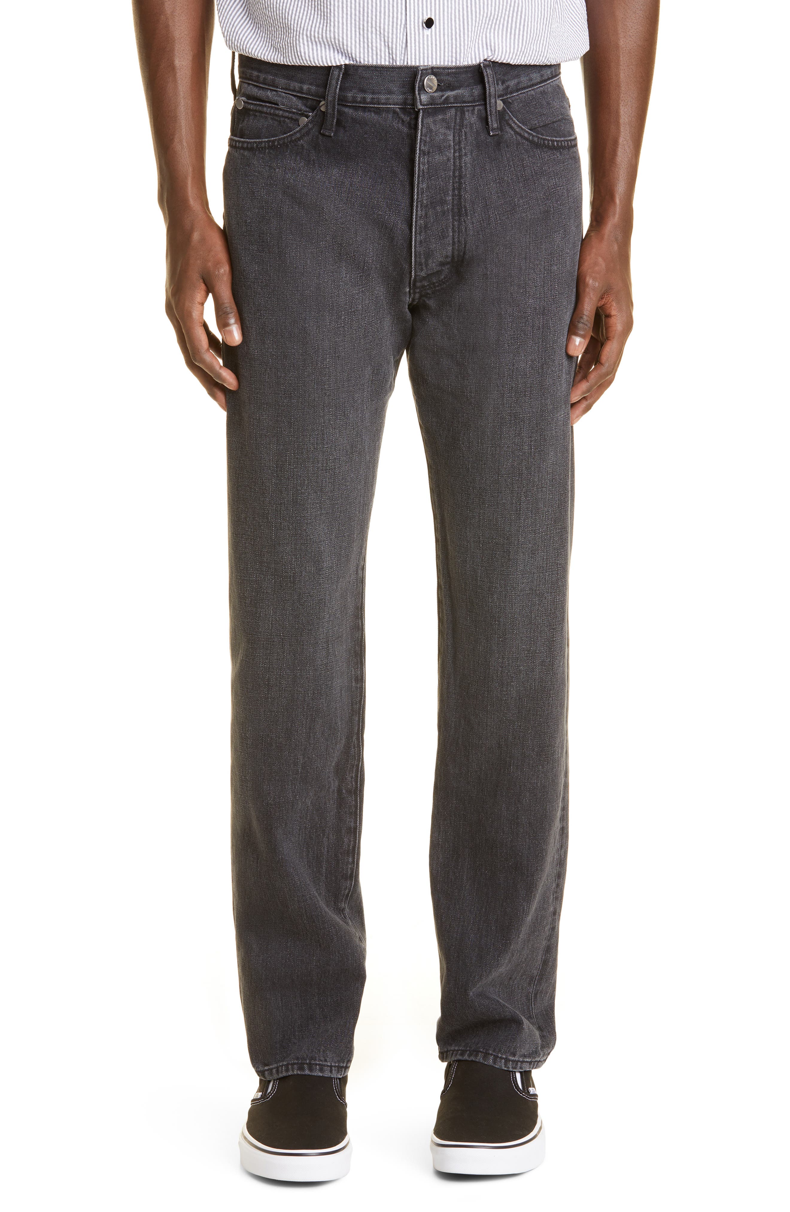 Rhude Classic Fit Jeans in Black at Nordstrom, Size 28
