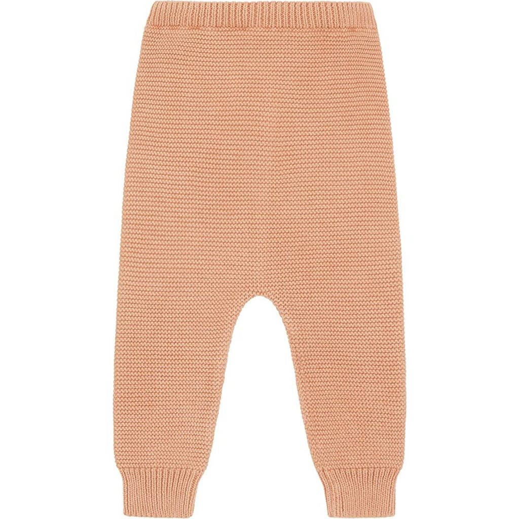 Vild House Of Little Organic Knit Trousers In Pink Quartz-mineral Dye