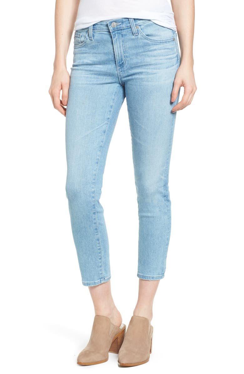 AG Prima Crop Cigarette Jeans (26 Years Skylight) | Nordstrom