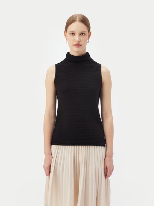 Gobi Mongolian Cashmere Lightweight Cashmere Silk Turtleneck In Black