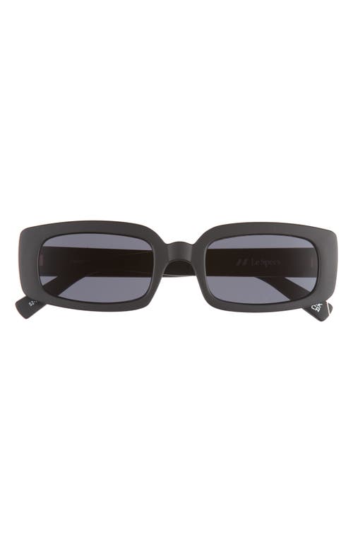 Dynamite 52mm Rectangular Sunglasses in Matte Black