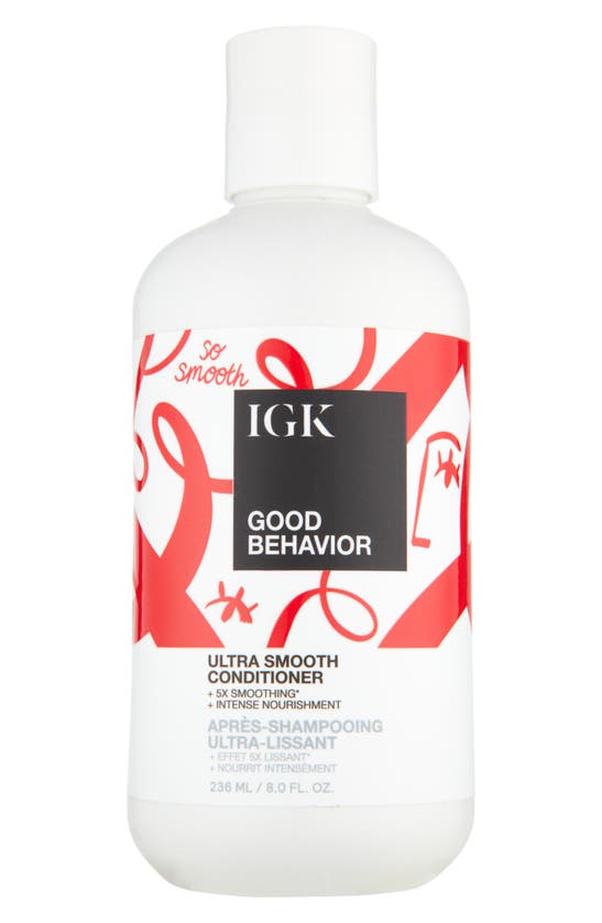 Igk Good Behavior Ultra Smooth Conditioner, 8 oz In White