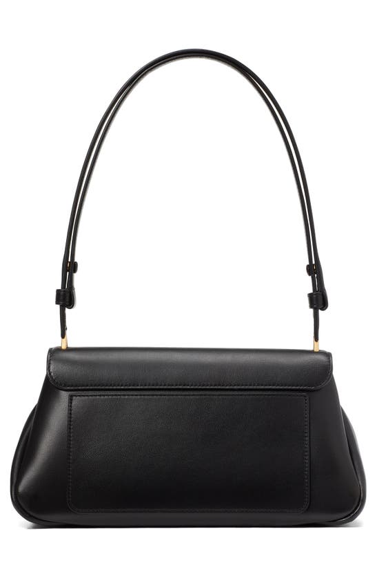 Shop Kate Spade Grace Smooth Leather Convertible Shoulder Bag In Black