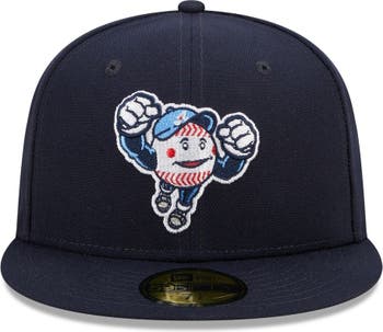 Reno Aces New Era Authentic 59FIFTY Fitted Hat - White/Navy