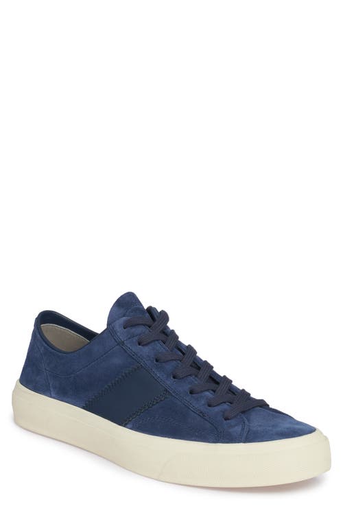 Tom Ford Cambridge Low Top Sneaker In Ultramarine/cream