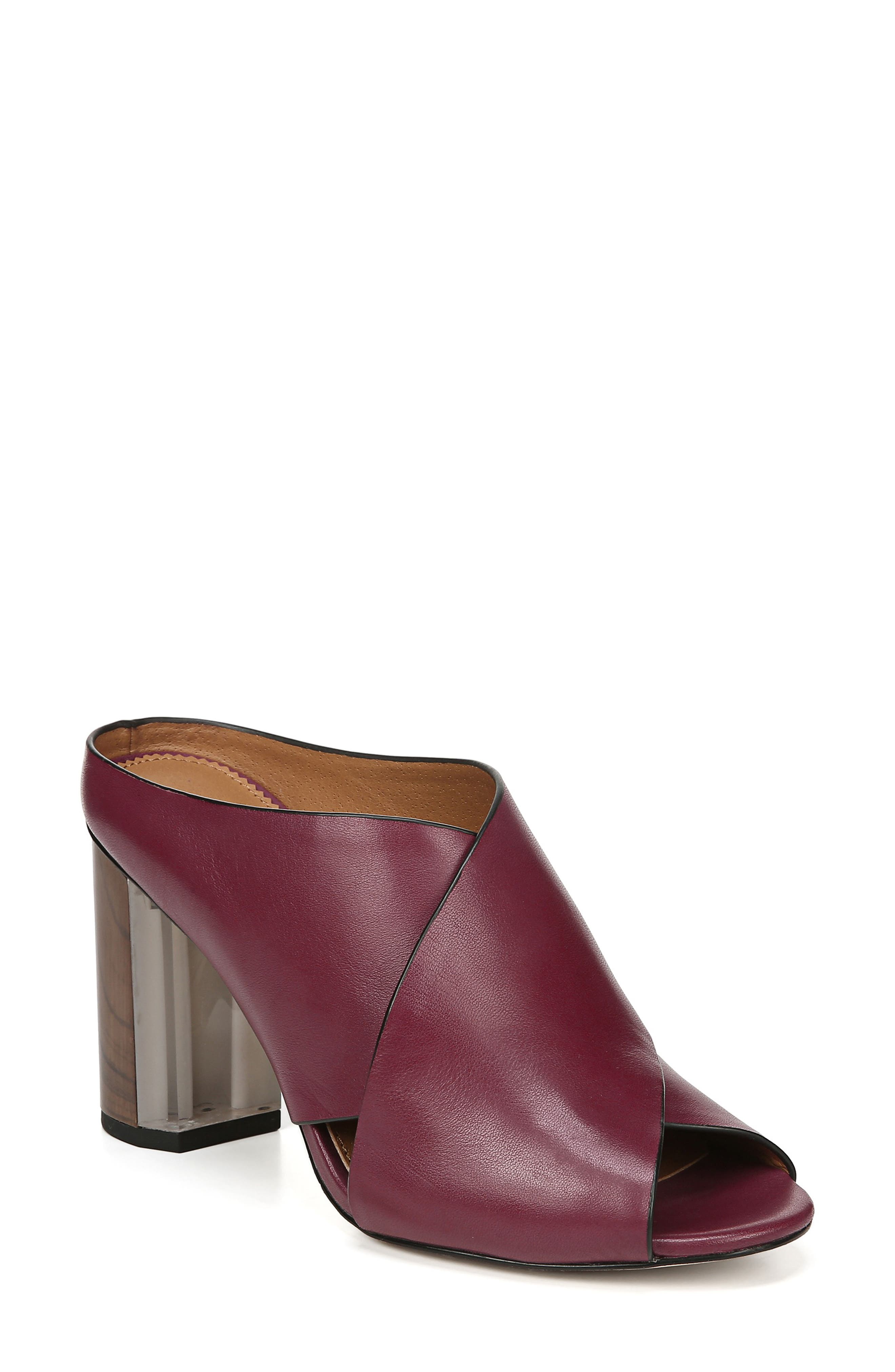 Sarto By Franco Sarto Clara Slide Sandal- Burgundy