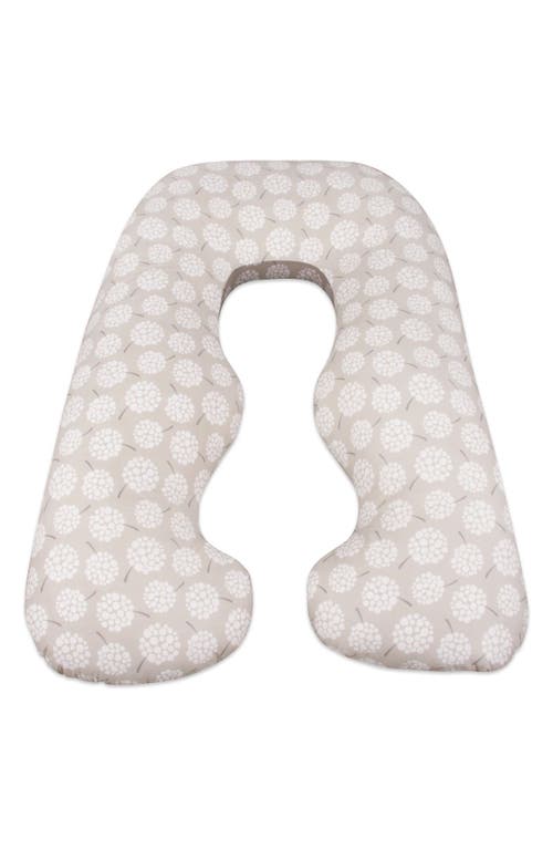 Leachco Back 'N Belly Chic Contoured Pregnancy Support Pillow in Dandelion/Taupe at Nordstrom