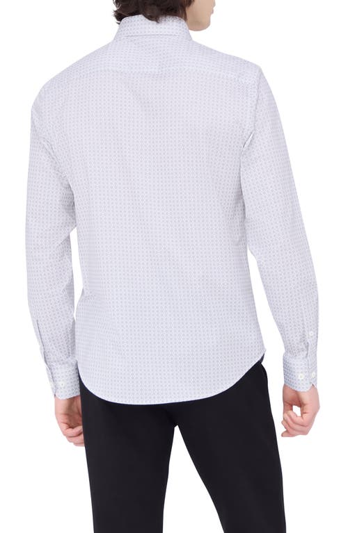 Shop Bugatchi Ooohcotton® Jules Button-up Shirt In Platinum