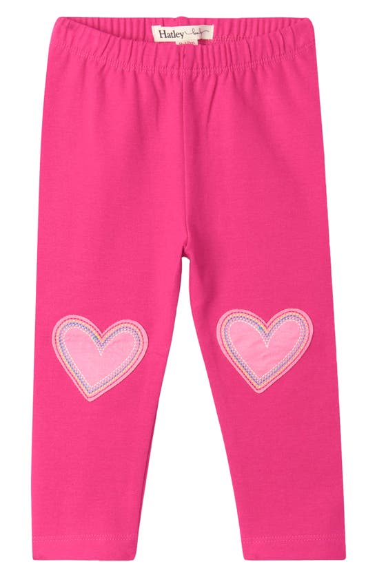 Hatley Baby Girl's & Little Girl's Hearts Leggings In Pink Yarrow