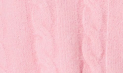 Shop Endless Rose Cable Stitch Sweater In Pink