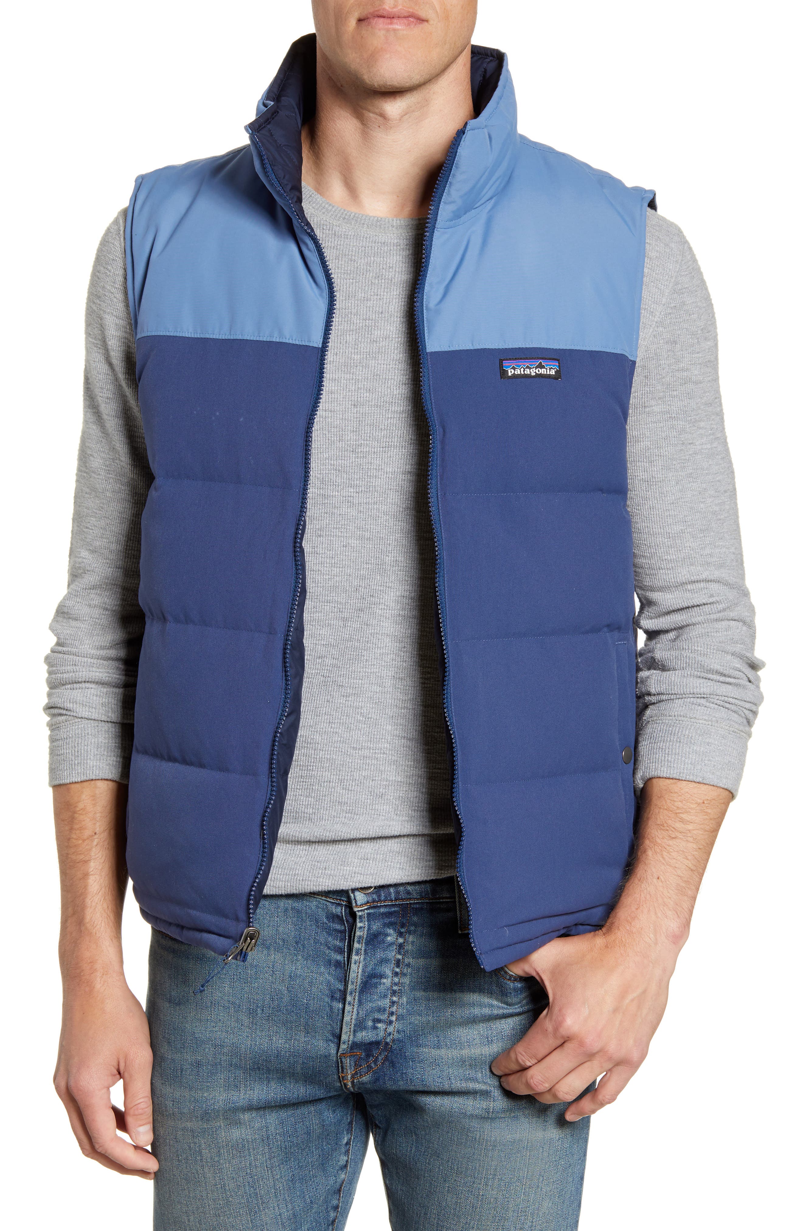 patagonia bivy vest blue