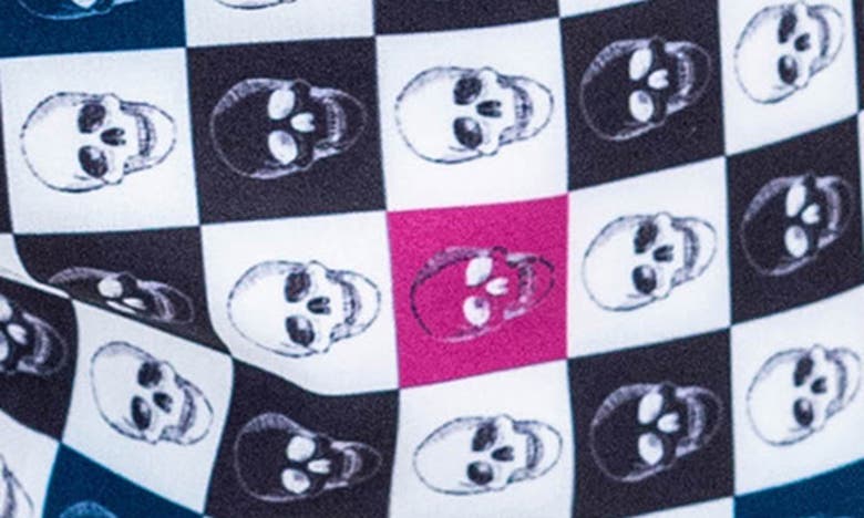 Maceoo Swim Lion Shades Skull Swim Trunks In White