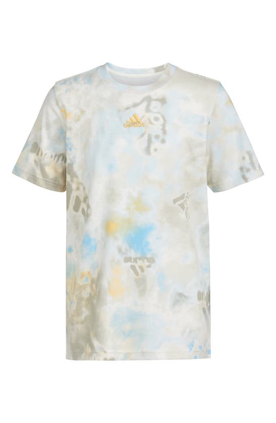 Shop Adidas Originals Adidas Kids' Tie Dye Logo Graphic T-shirt In Off White