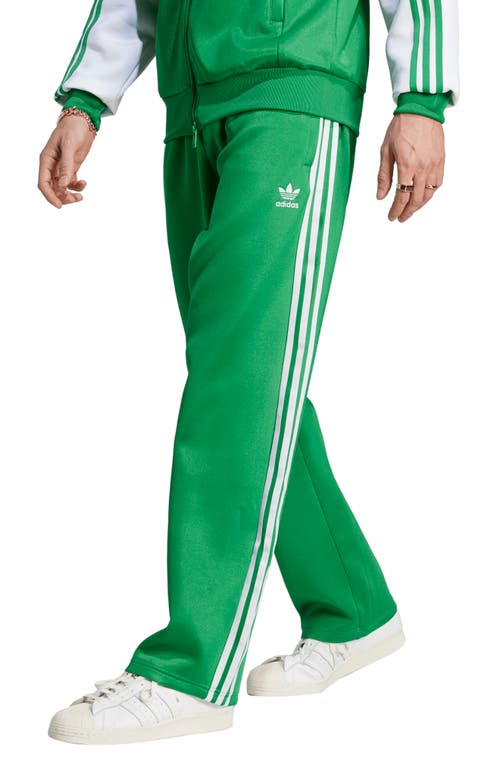 adidas Originals Adicolor Classics+ Wide Leg Track Pants in Silver Metallic/Green