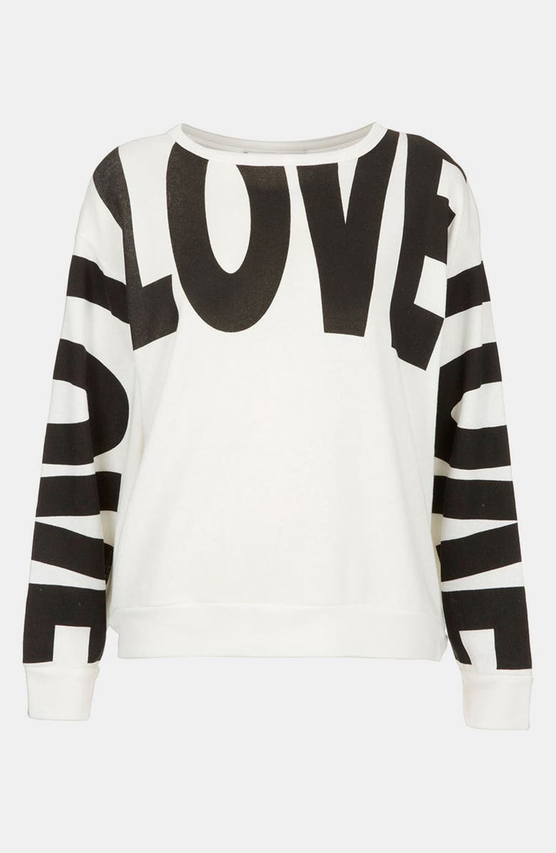 Topshop 'Love' Sweatshirt | Nordstrom