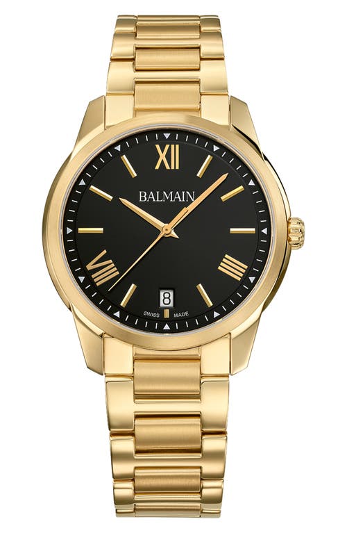 BALMAIN WATCHES Madrigal Bracelet Watch, 40mm in Stainless Steel With Yellow Pv 