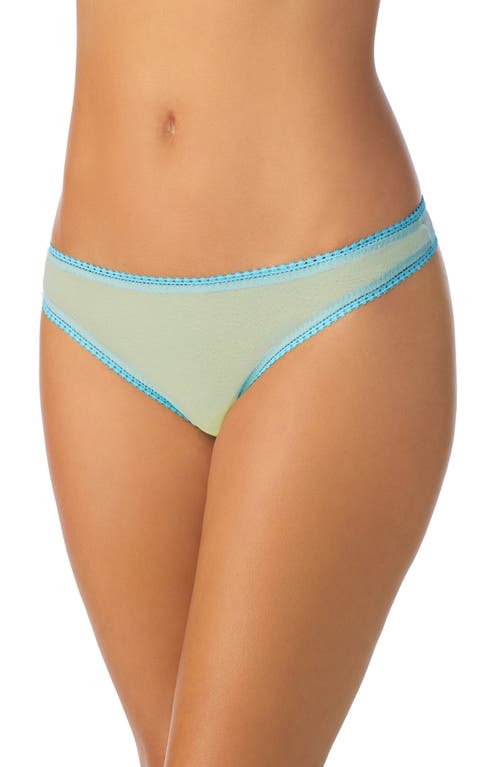 On Gossamer Mesh Hip G-string In Ambrosia
