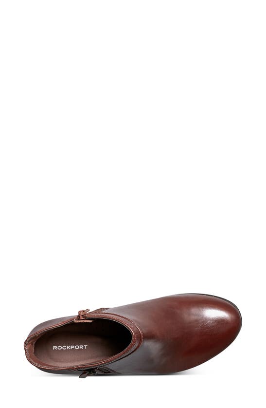 Shop Rockport Carly Bootie In Tan Leather