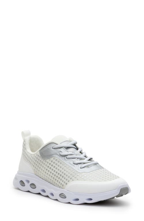 Montclair Sneaker in White Silver