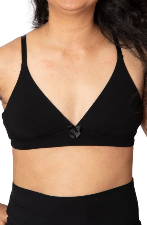 Molly Post-Surgery Pocketed Plunge Wireless T-Shirt Bra in Black