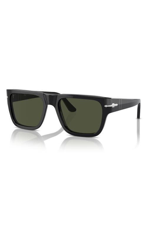 Persol 57mm Round Sunglasses In Black