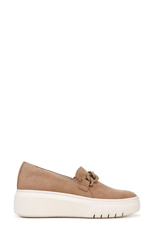 Naturalizer Daphne Slip-on Platform Sneaker In Camel Brown Suede