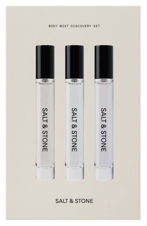 Salt & Stone Body Mist Discovery Set In No Color