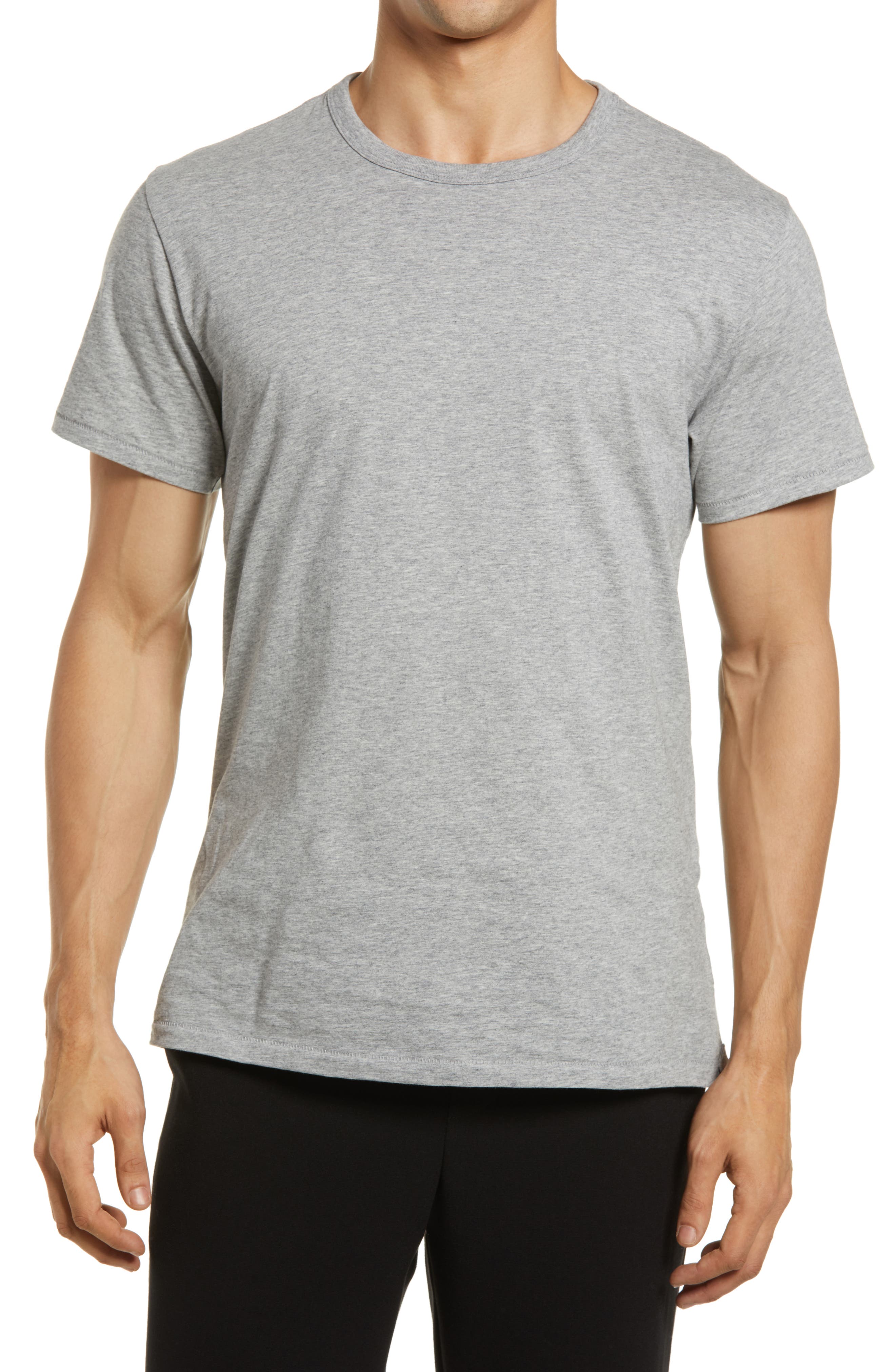 rag & bone Principle Base T-Shirt in Heather Grey at Nordstrom, Size Small