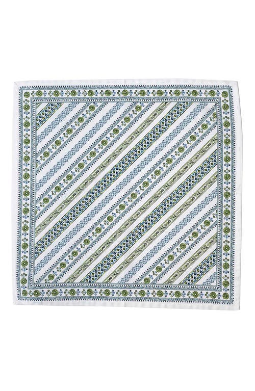 Juliska Seville Stripe Napkin, Set Of 4 In Green