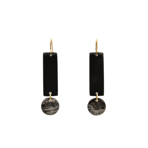 Maadili Collective Exclamation Point Earrings In Black
