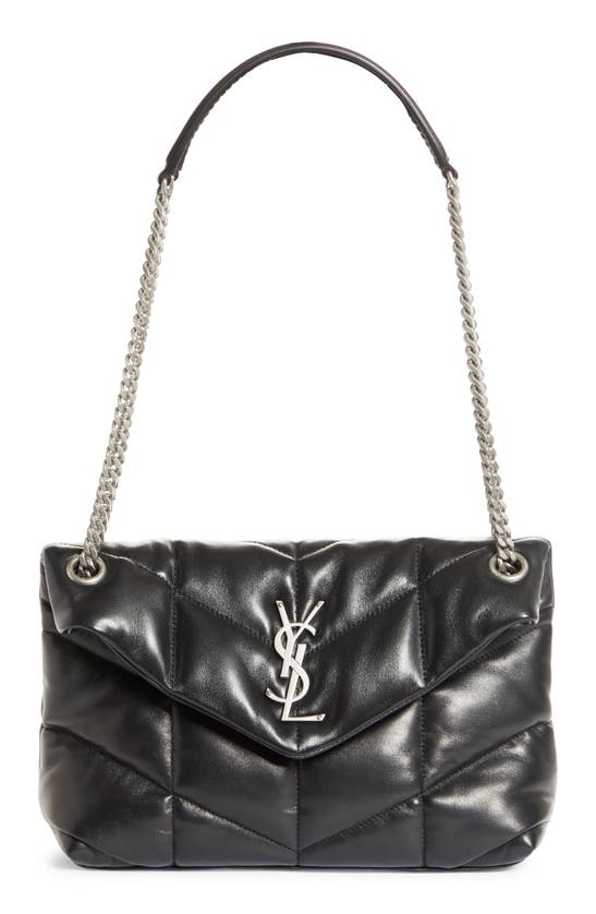 SAINT LAURENT SAINT LAURENT SMALL LOU LEATHER PUFFER BAG