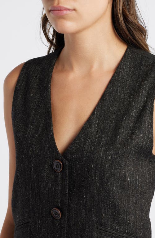 Shop Sessun Sessùn Edimburg River Wool Blend Vest In Moonrock