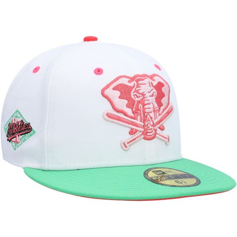 Men's New Era White/Coral York Mets 40th Anniversary Strawberry Lolli 59FIFTY Fitted Hat