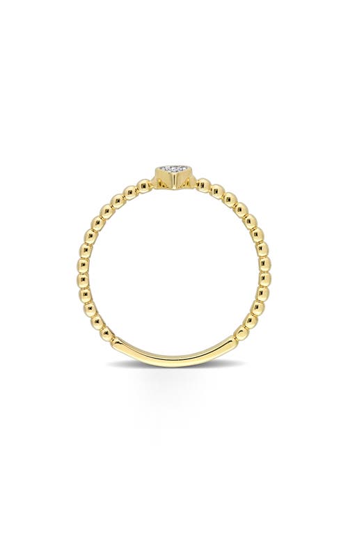Delmar Diamond Accent Teardrop Ring In Gold