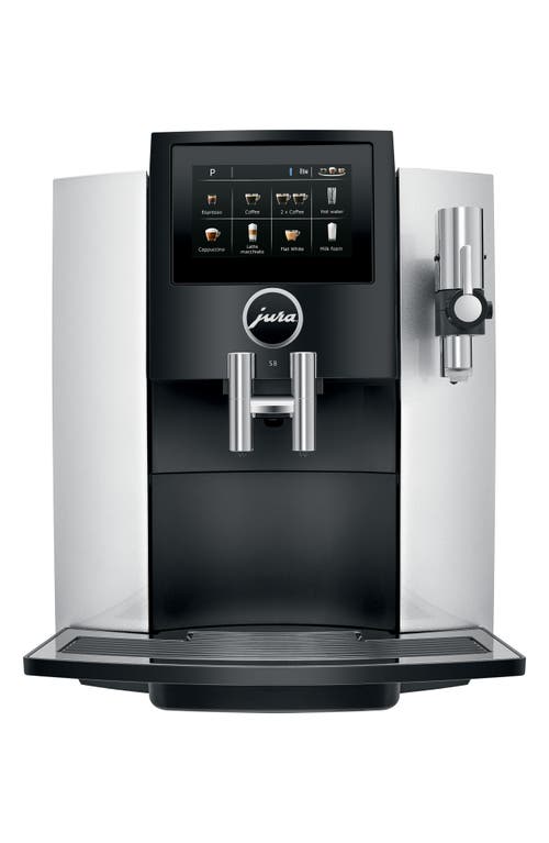 JURA S8 Automatic Coffee Machine in Moonlight Silver at Nordstrom