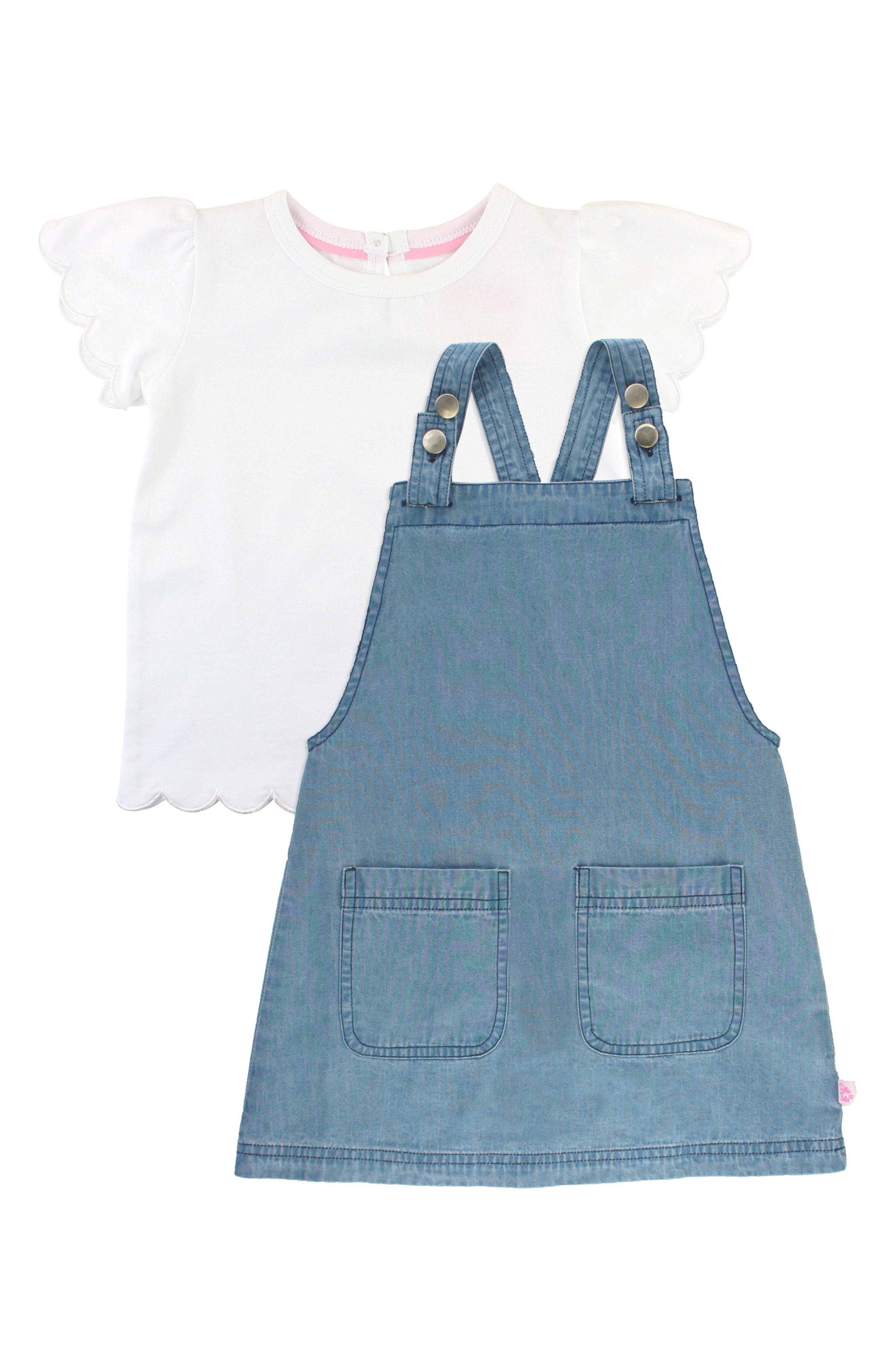 baby denim pinafore