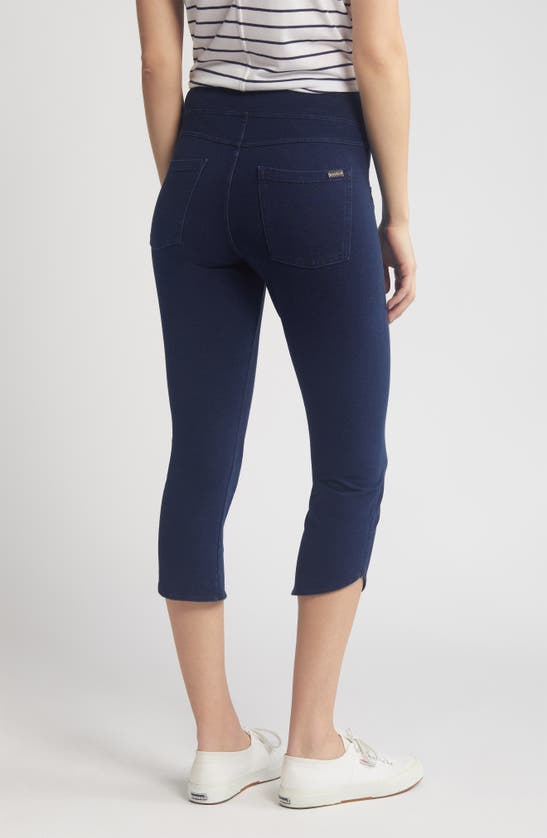 Hue Game Changing Crop Leggings In Dark Rinse