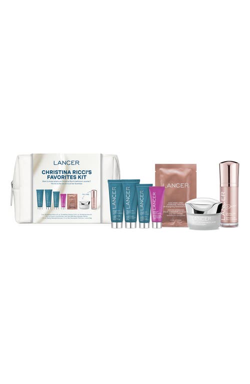 LANCER Skincare Christina Ricci's Favorites Skin Care Set $196 Value in None 