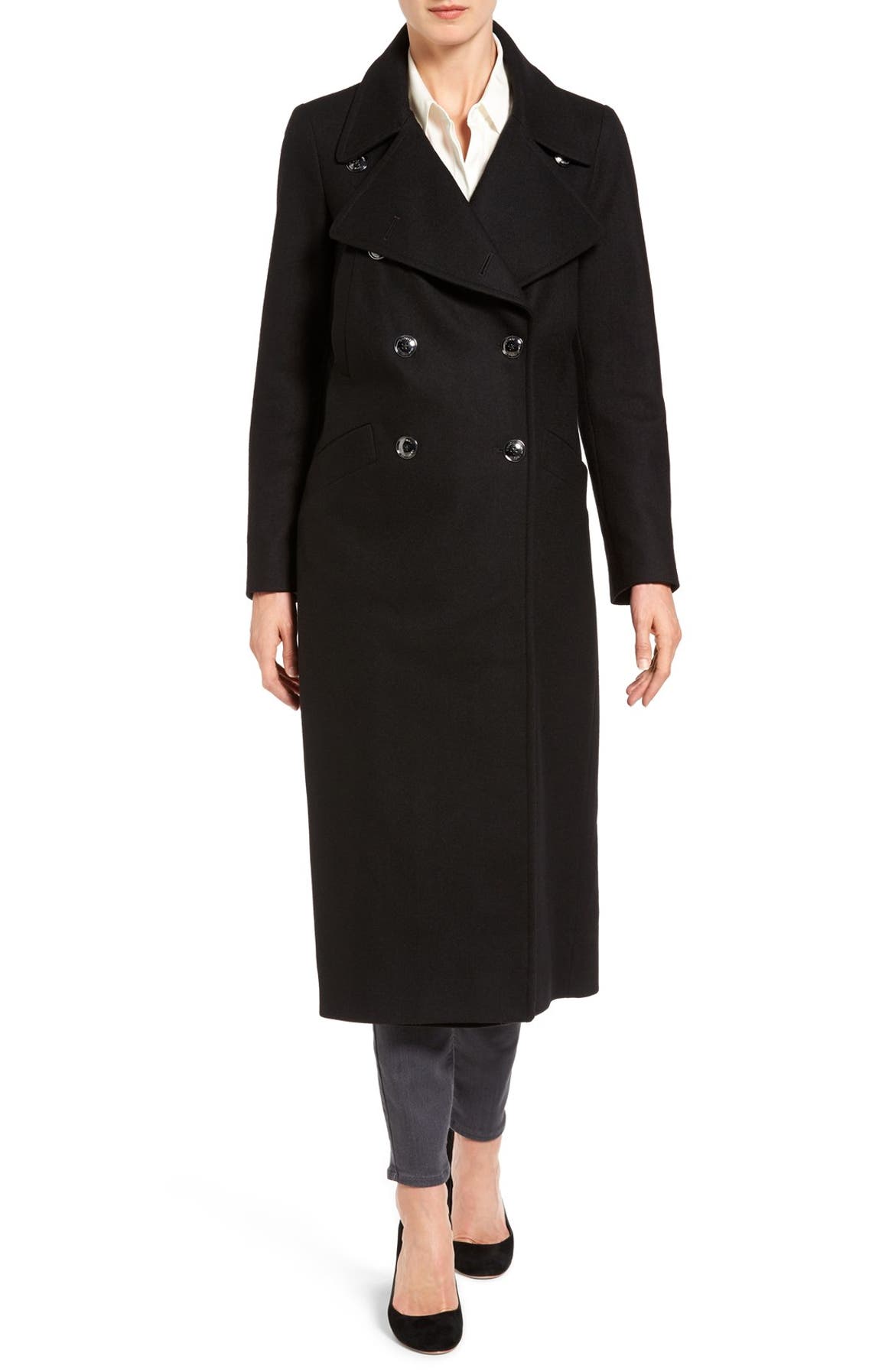 MICHAEL Michael Kors Maxi Double Breasted Wool Blend Coat | Nordstrom
