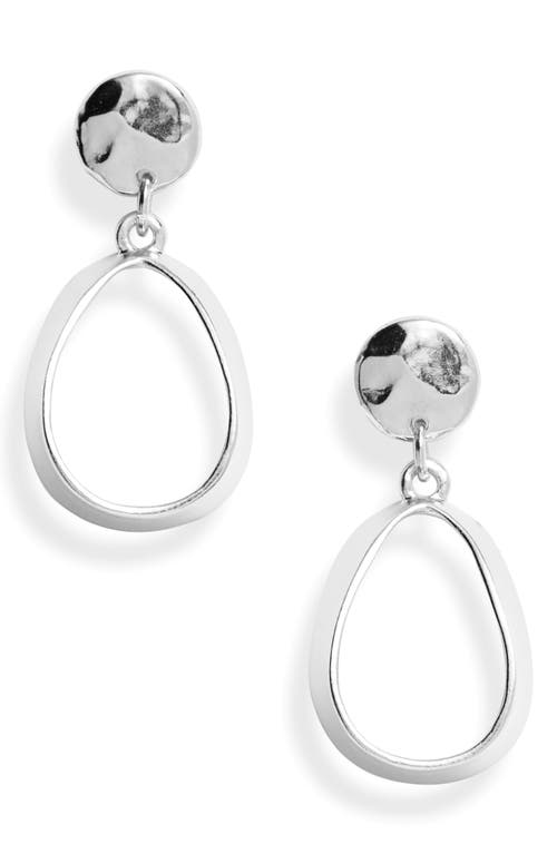 Karine Sultan Teardrop Earrings in Silver